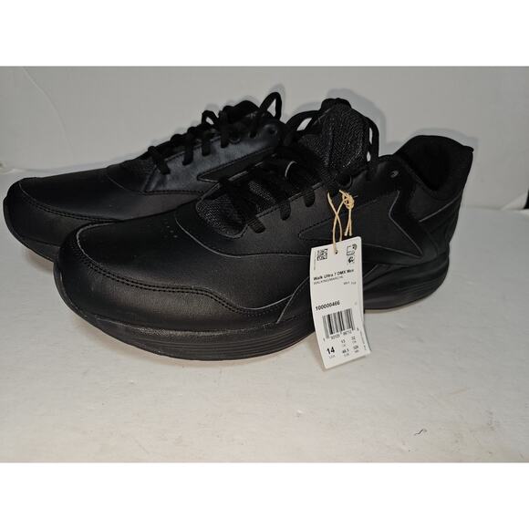 Reebok Shoes Men's Sz 14 Walk Ultra DMX Max Walking Black Comfort Sneakers New - Picture 4 of 13